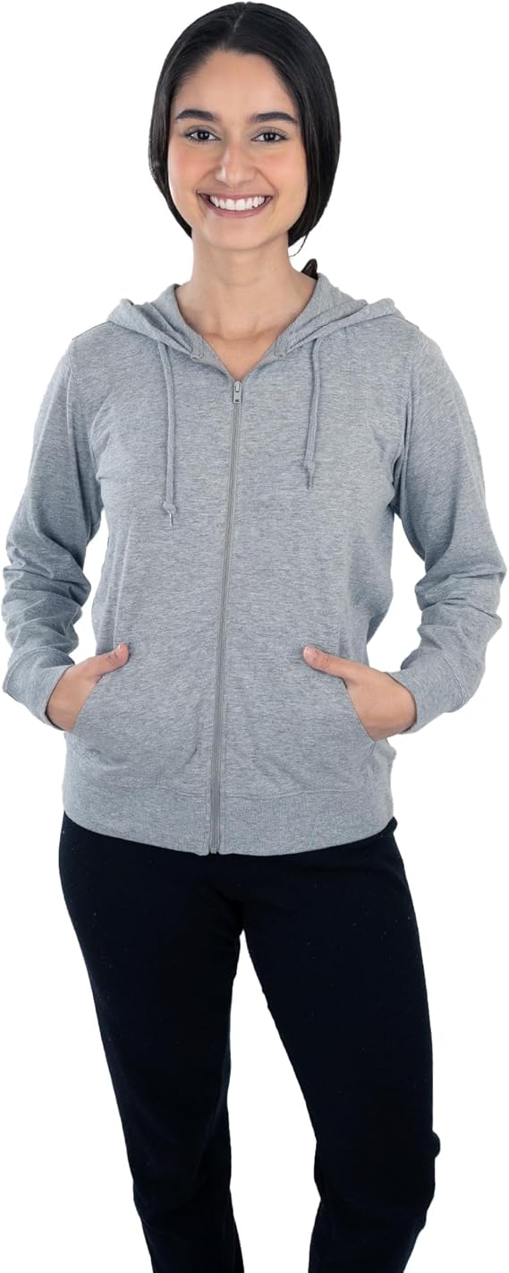 Women's Zip Up Hoodie - Lightweight Athletic Jacket for Women, Full Zip Soft Jersey-Knit Workout Jacket Sweatshirt (Copy) (Copy)