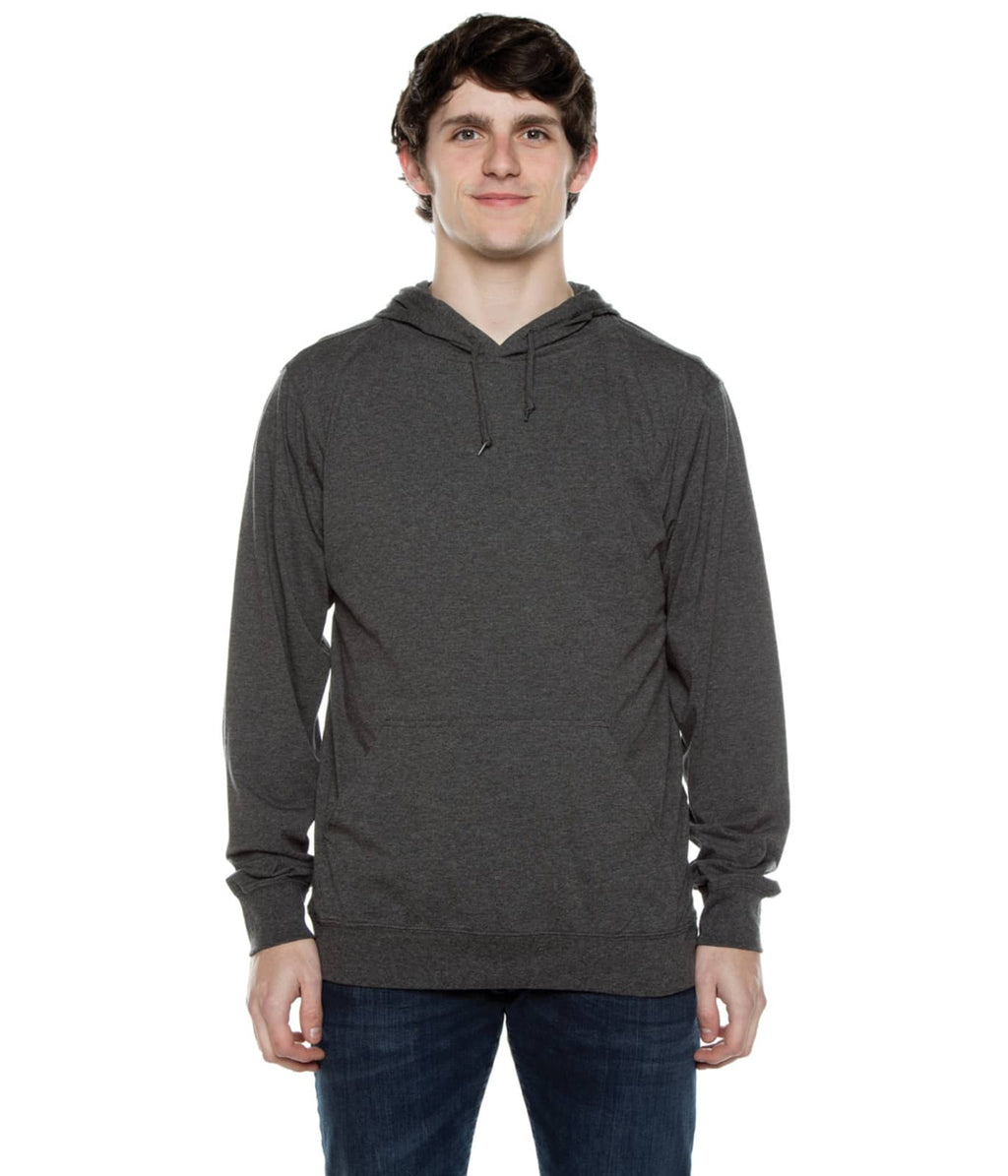 Men's Beach Jersey Hoodie Charcoal Heather