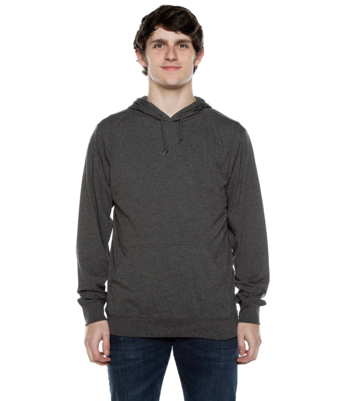 Men's Beach Jersey Hoodie Charcoal Heather