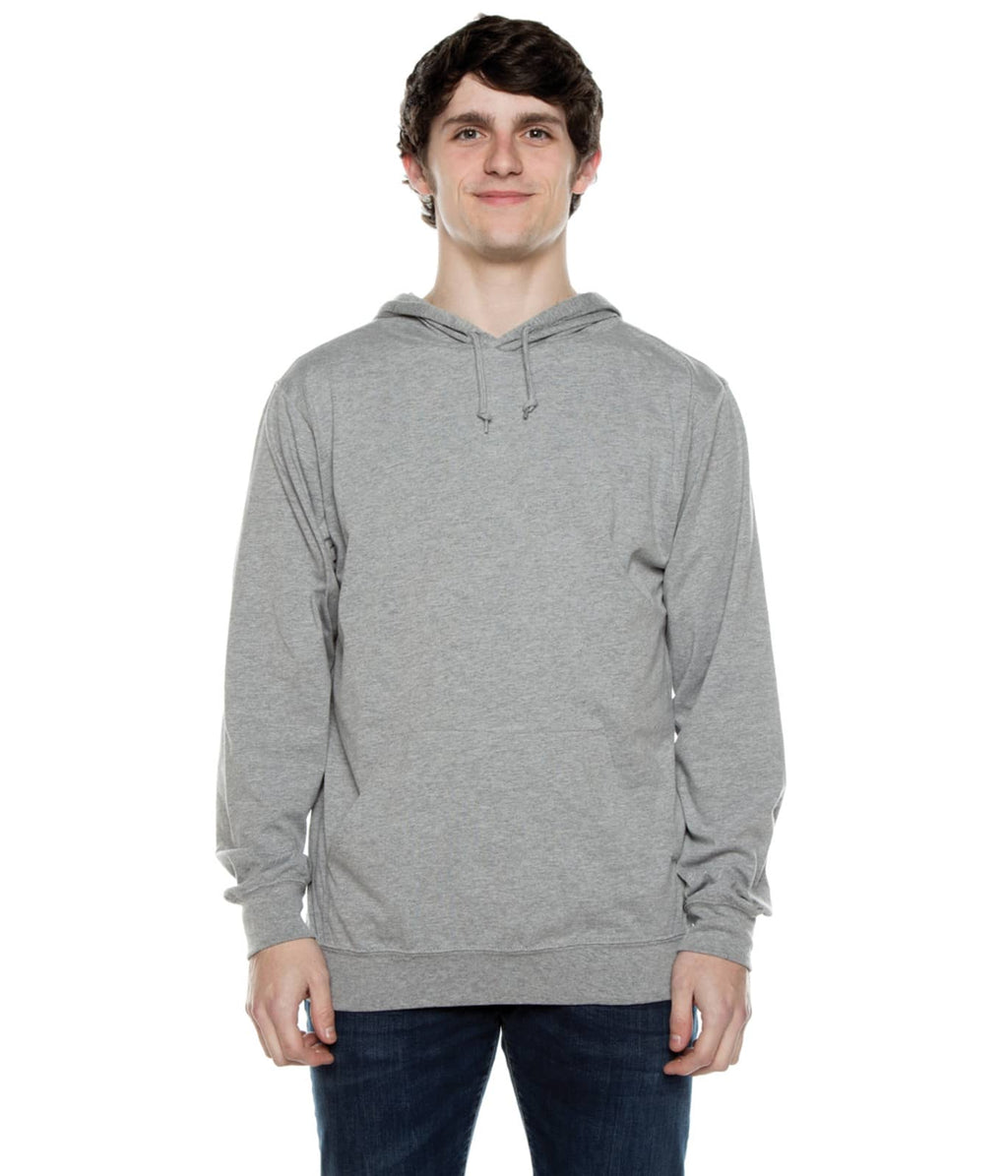 Men's Beach Jersey Hoodie Heather Grey