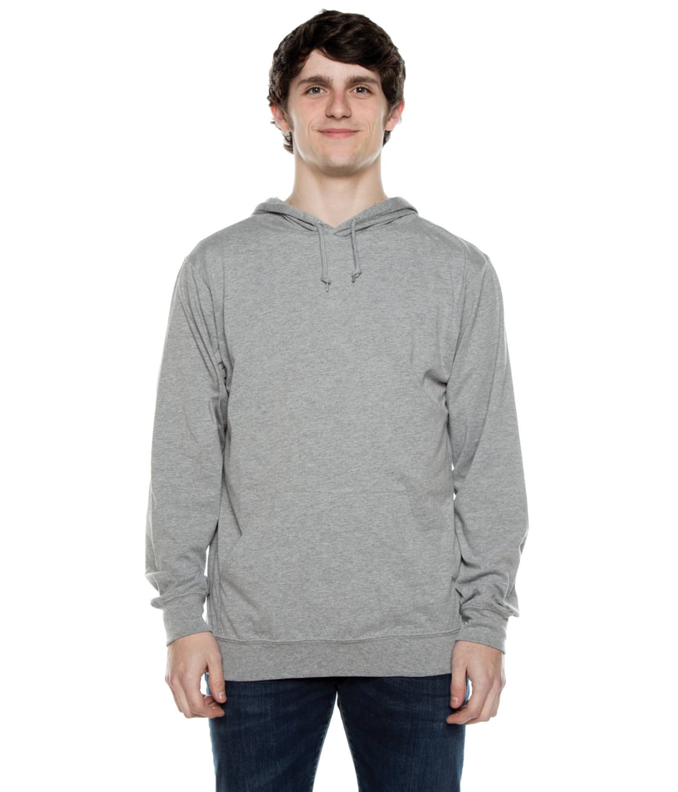 Men's Beach Jersey Hoodie Heather Grey