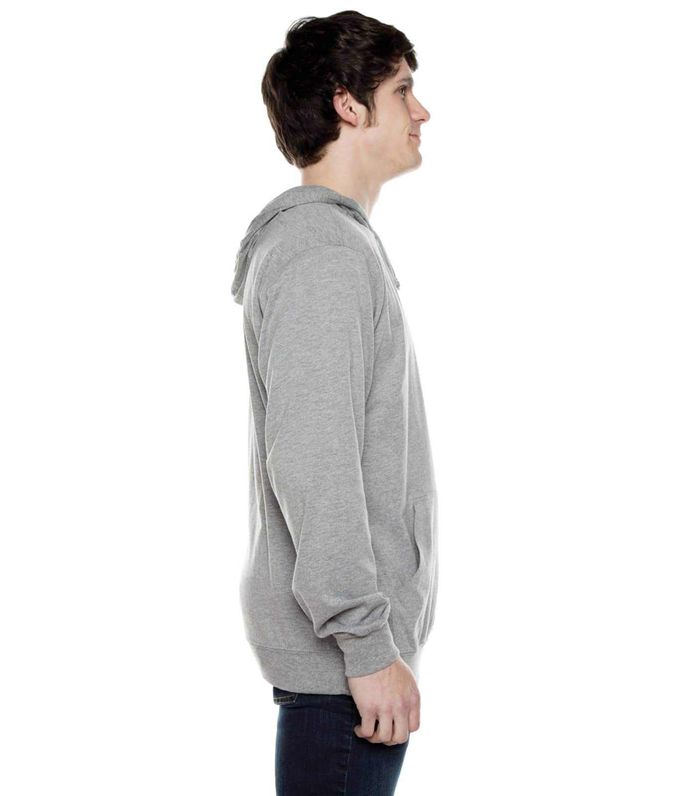 Men's Beach Jersey Hoodie Heather Grey