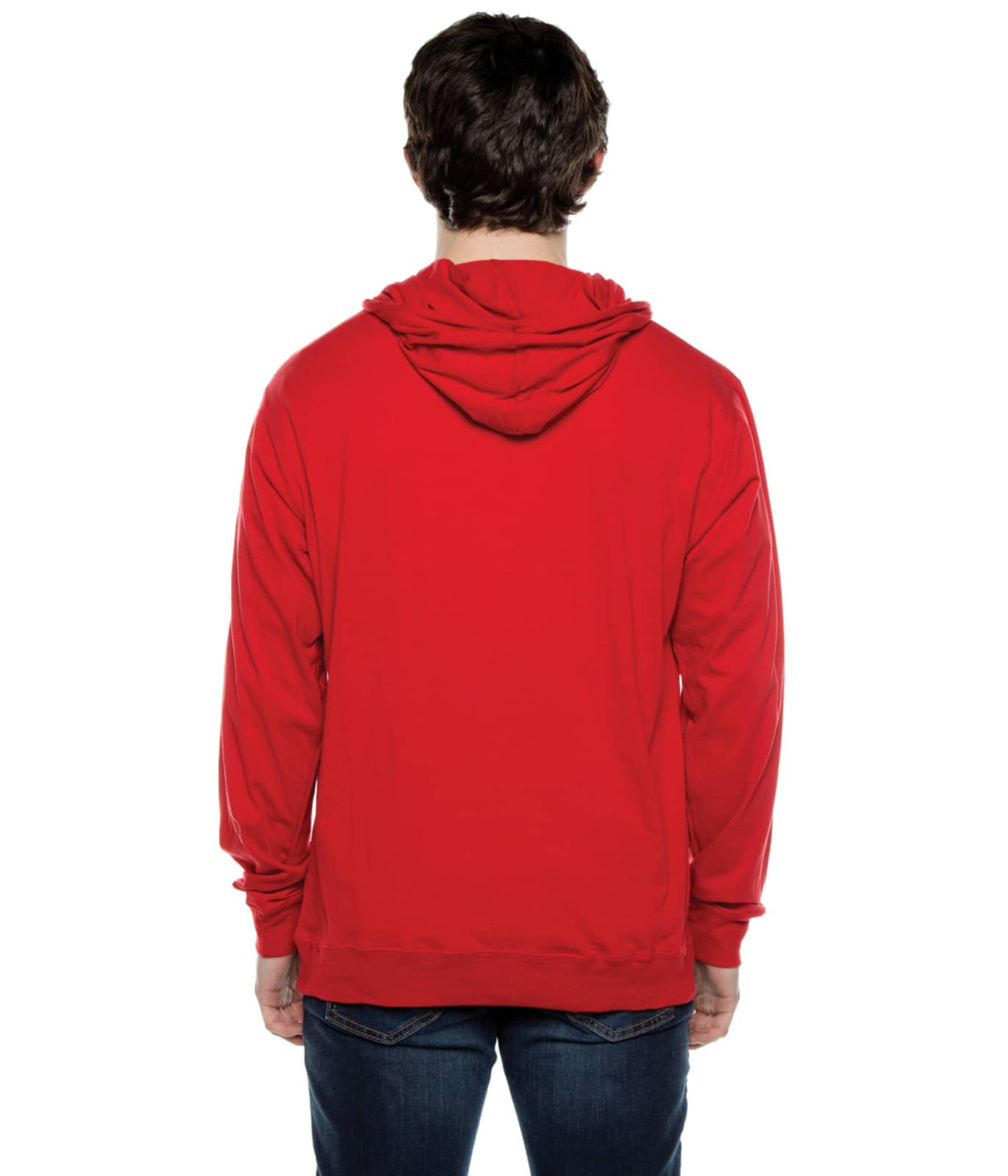 Men's Beach Jersey Hoodie Scarlet