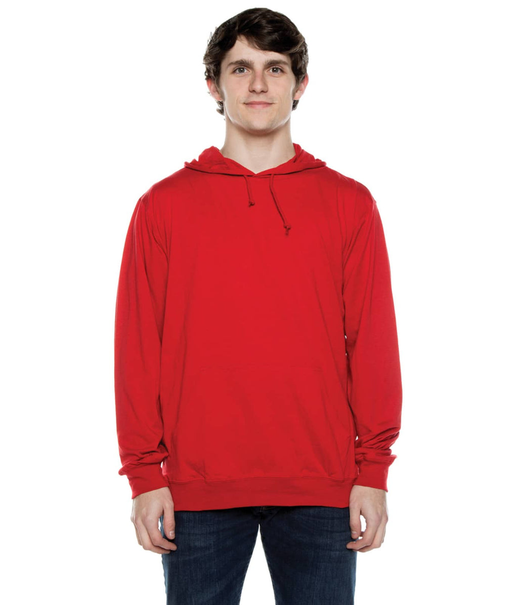 Men's Beach Jersey Hoodie Scarlet