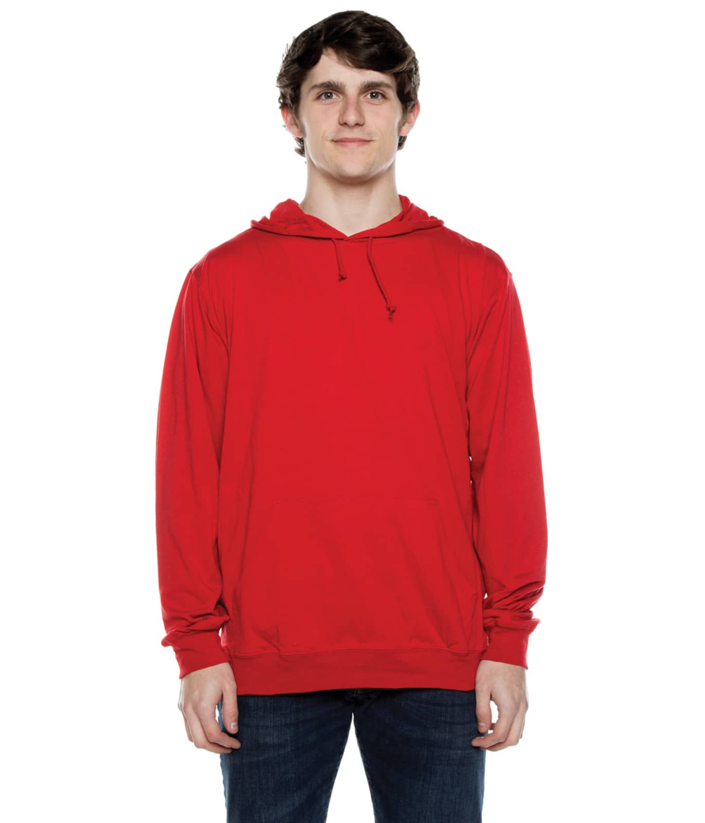 Men's Beach Jersey Hoodie Scarlet