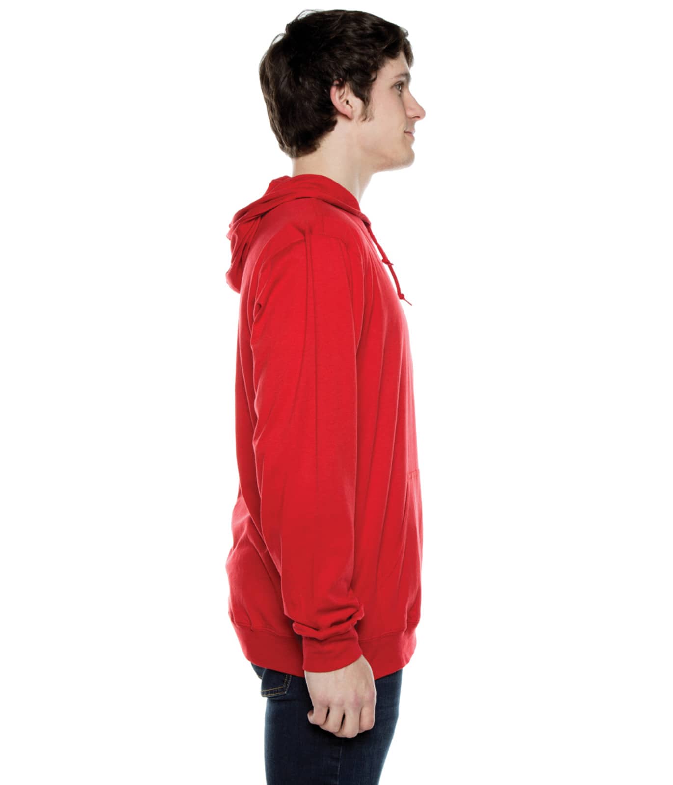Men's Beach Jersey Hoodie Scarlet