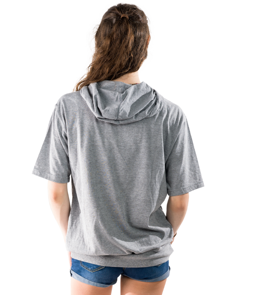 Women's S/S Beach Jersey Hoodie Heather Grey