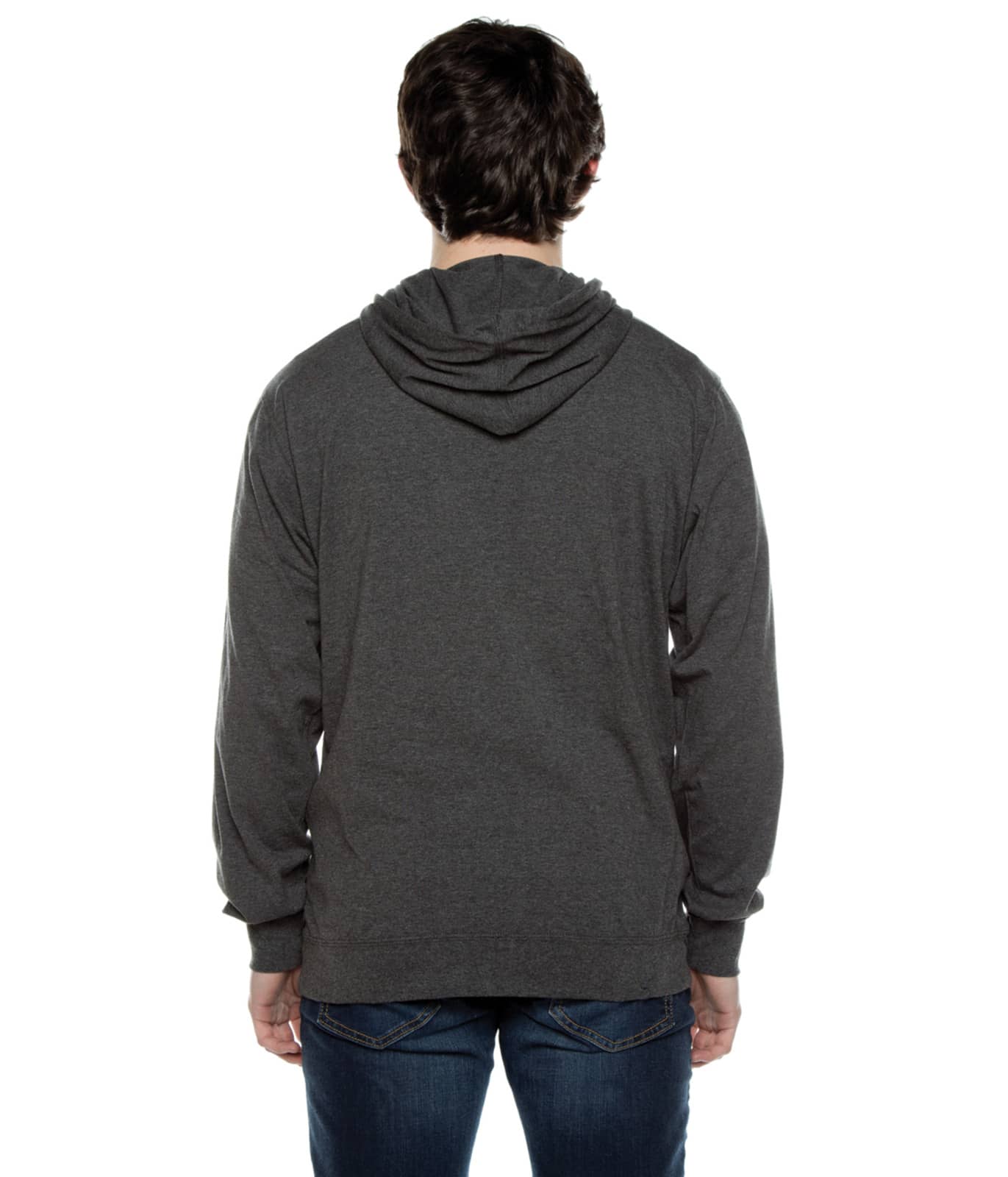Men's Beach Jersey Hoodie Charcoal Heather