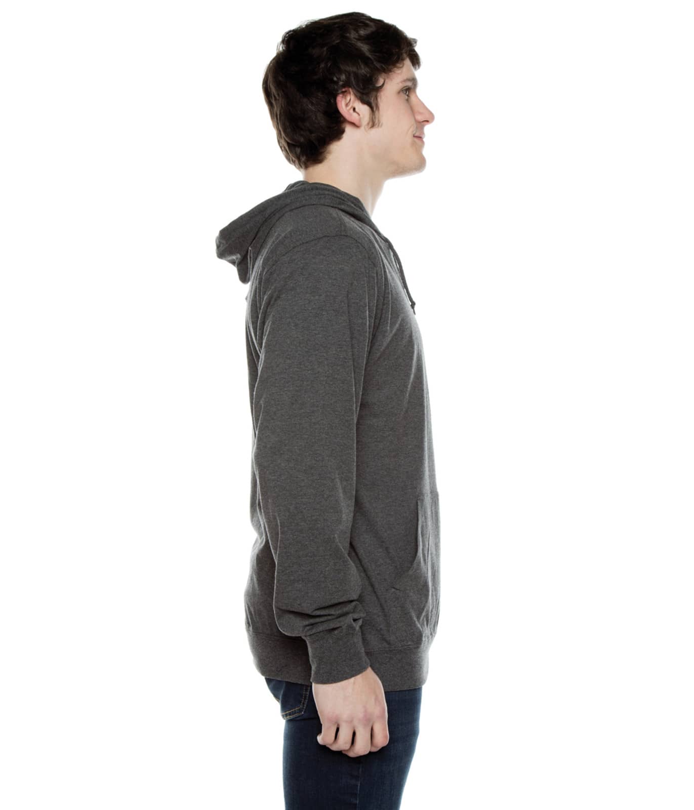 Men's Beach Jersey Hoodie Charcoal Heather