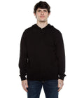 Men's Zip Beach Jersey Hoodie Black