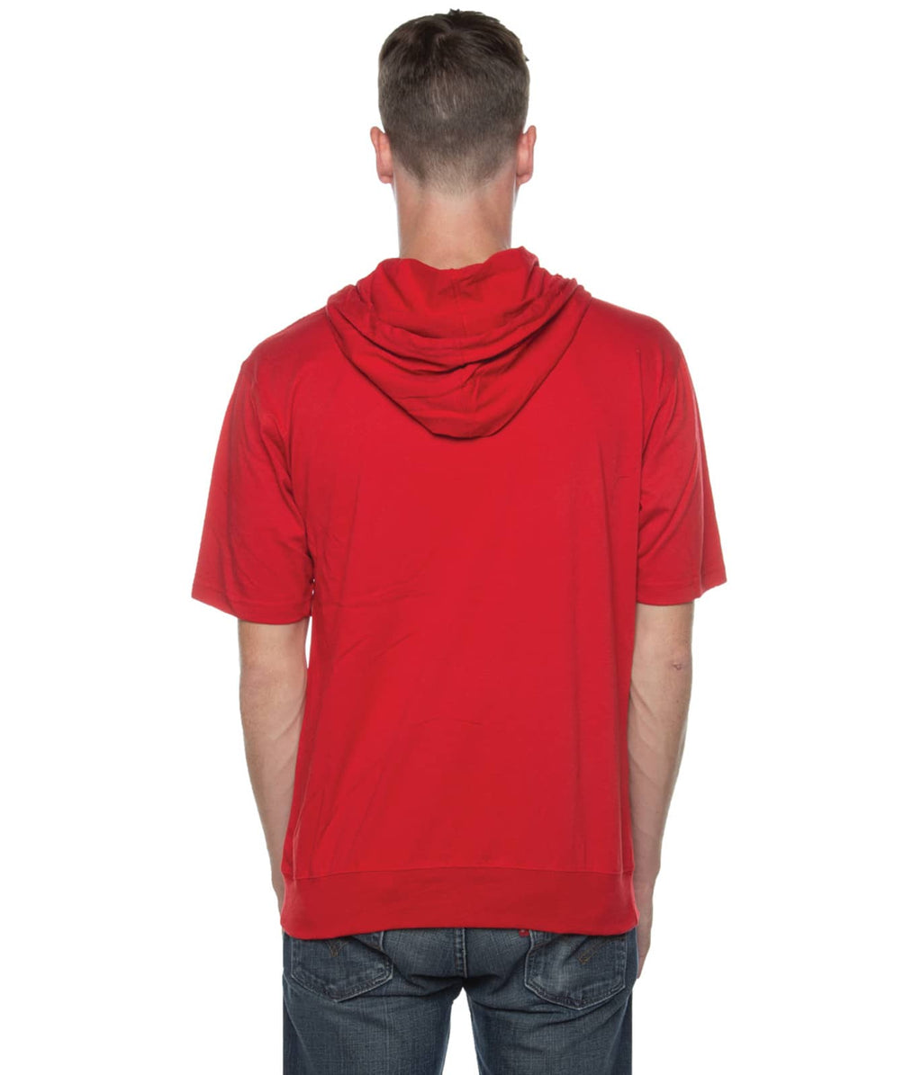 Men's S/S Zip Beach Jersey Hoodie Scarlet