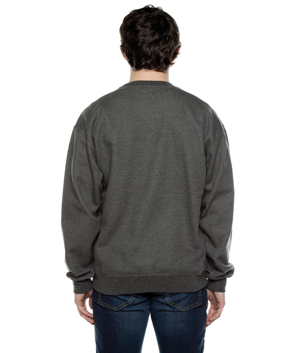 Men's Basic Crew Fleece Charcoal Heather