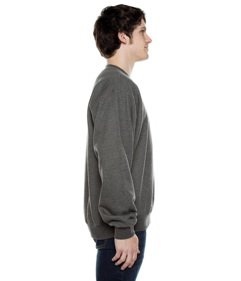 Men's Basic Crew Fleece Charcoal Heather