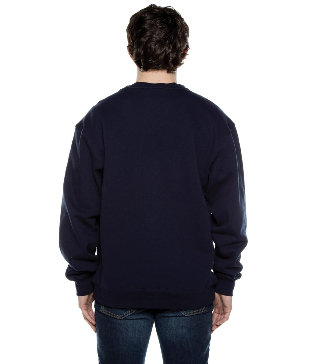 Men's Basic Crew Fleece Deep Navy