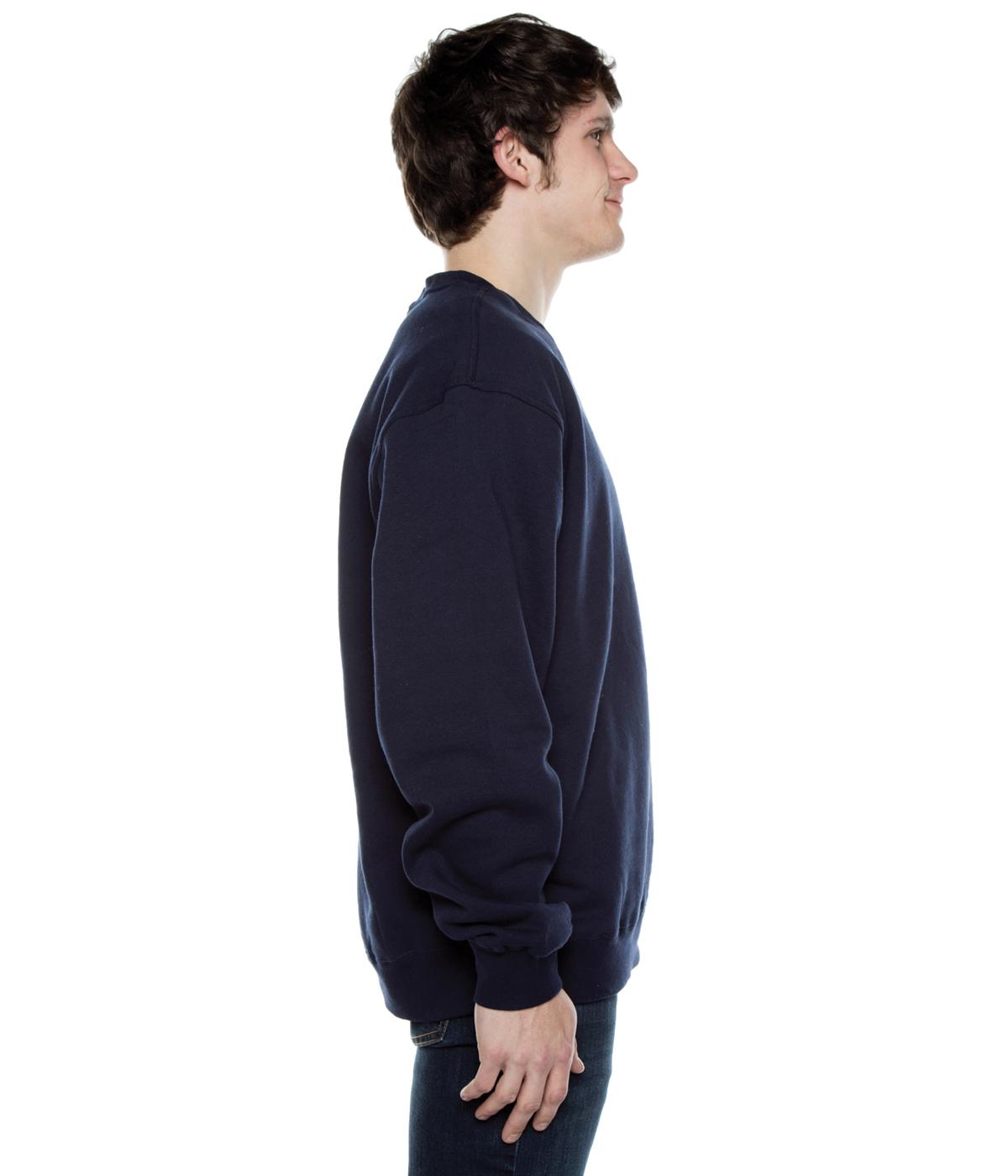 Men's Basic Crew Fleece Deep Navy