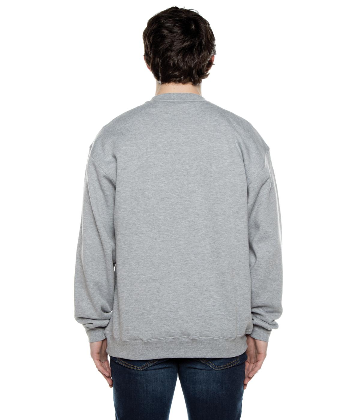 Men's Basic Crew Fleece Heather Grey