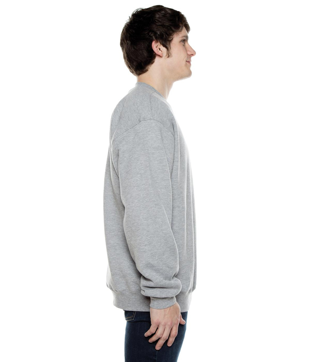 Men's Basic Crew Fleece Heather Grey