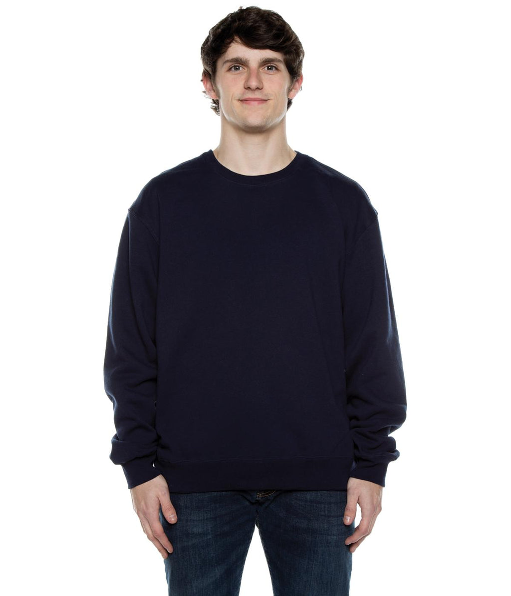 Men's Basic Crew Fleece Deep Navy