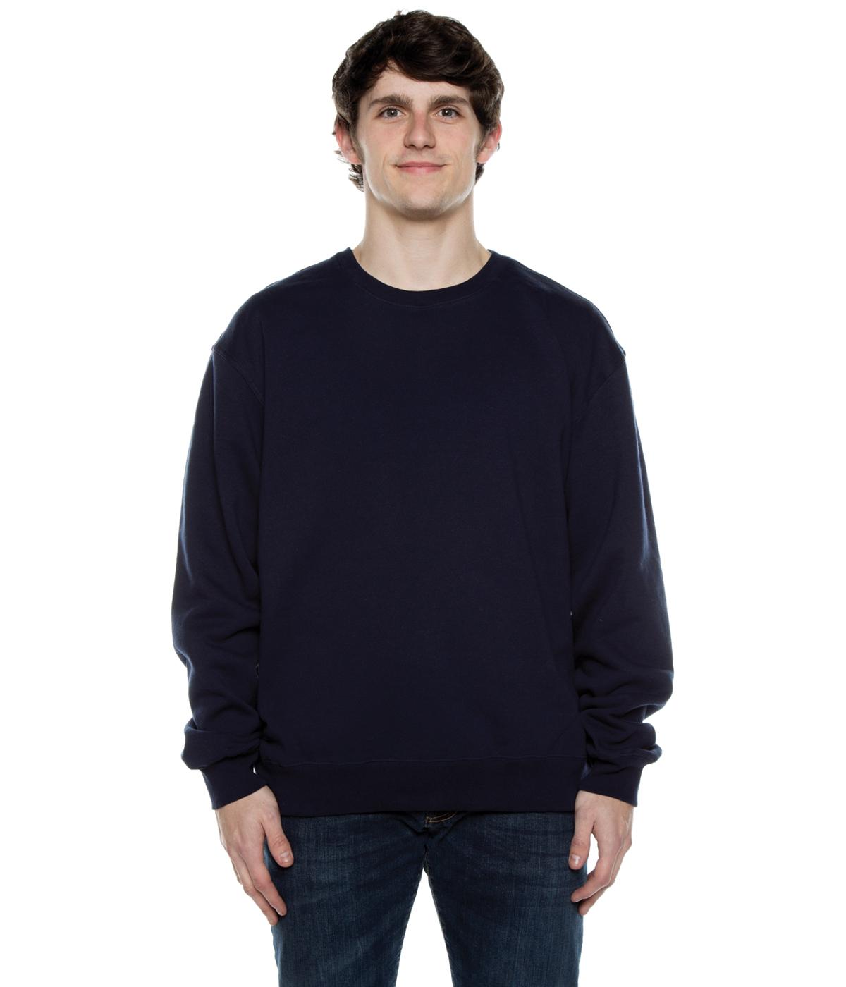Men's Basic Crew Fleece Deep Navy