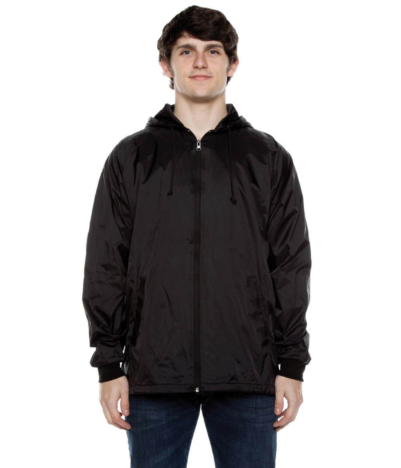 Coaches Hooded Full Zip Jacket w/Rib – COTTONHOOD