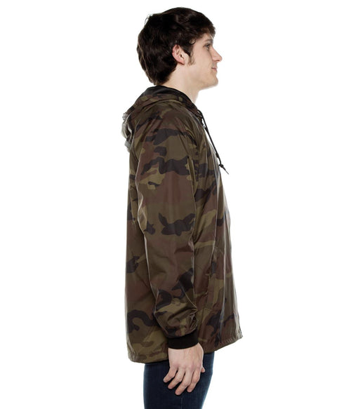 Coaches Hooded Full Zip Jacket w/Rib