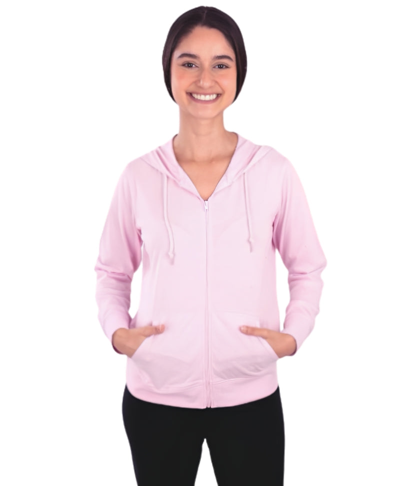 Women's Zip Up Hoodie - Lightweight Athletic Jacket for Women, Full Zip Soft Jersey-Knit Workout Jacket Sweatshirt (Copy) (Copy) (Copy) (Copy) (Copy)