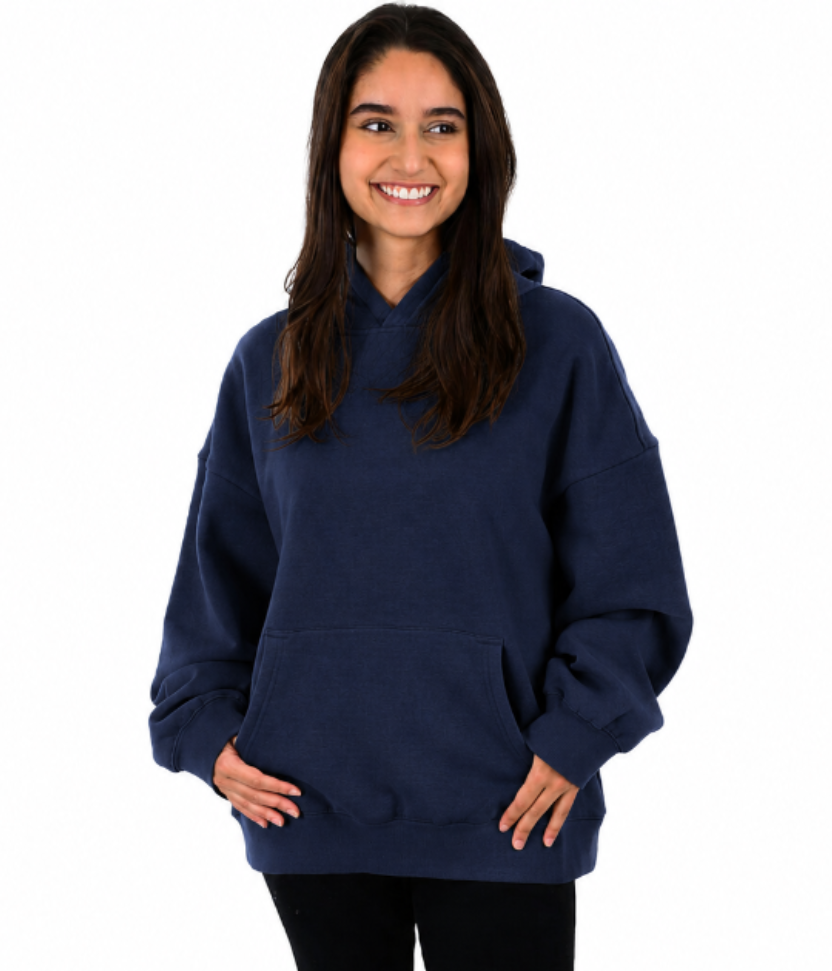 Cottonhood Soft Oversized Hoodie for Women - Casual Long Sleeve Sweatshirt, Women's Hoodie Pullover Sweatshirt - Classic Navy