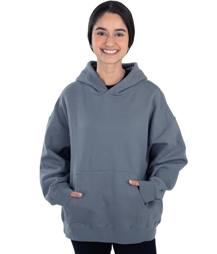 Cottonhood Soft Oversized Hoodie for Women - Casual Long Sleeve Sweatshirt, Women's Hoodie Pullover Sweatshirt - Slate Blue