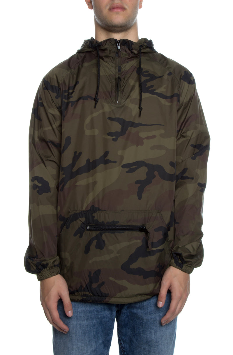 Packable Anorak Pullover Nylon Shell Camo - COTTONHOOD