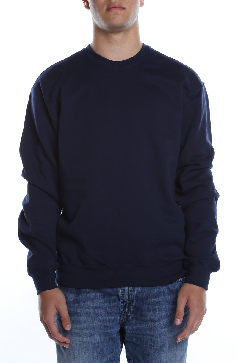 Men's Basic Crew Fleece Deep Navy - COTTONHOOD