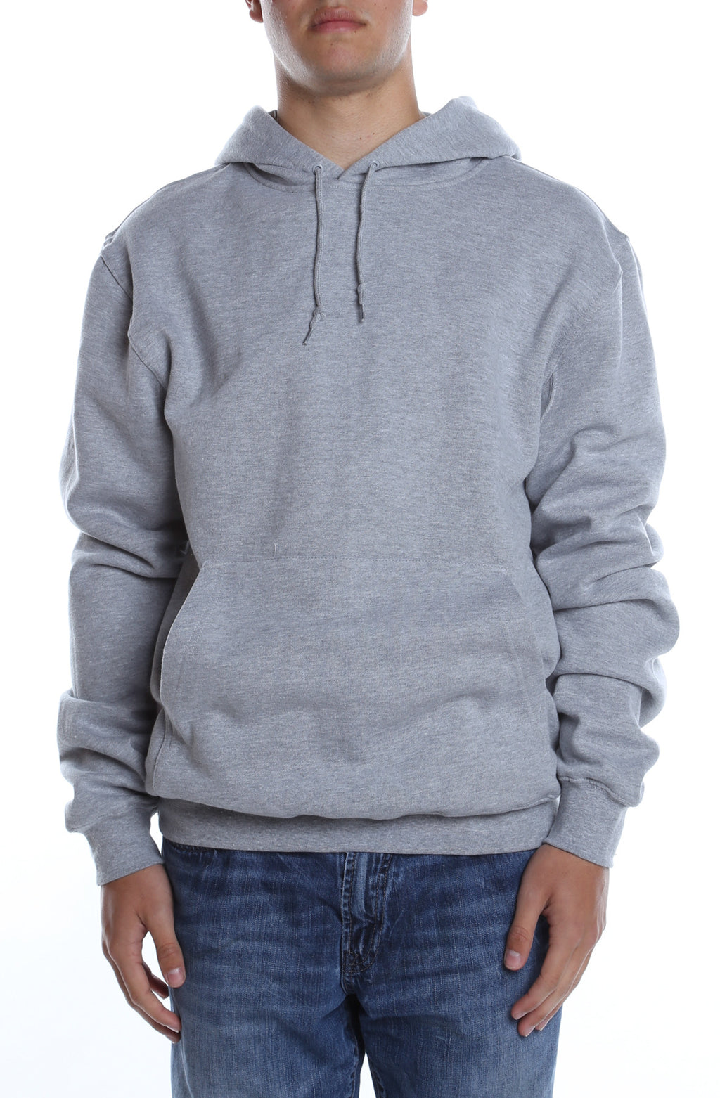 Men's Basic Hoodie Heather Grey - COTTONHOOD