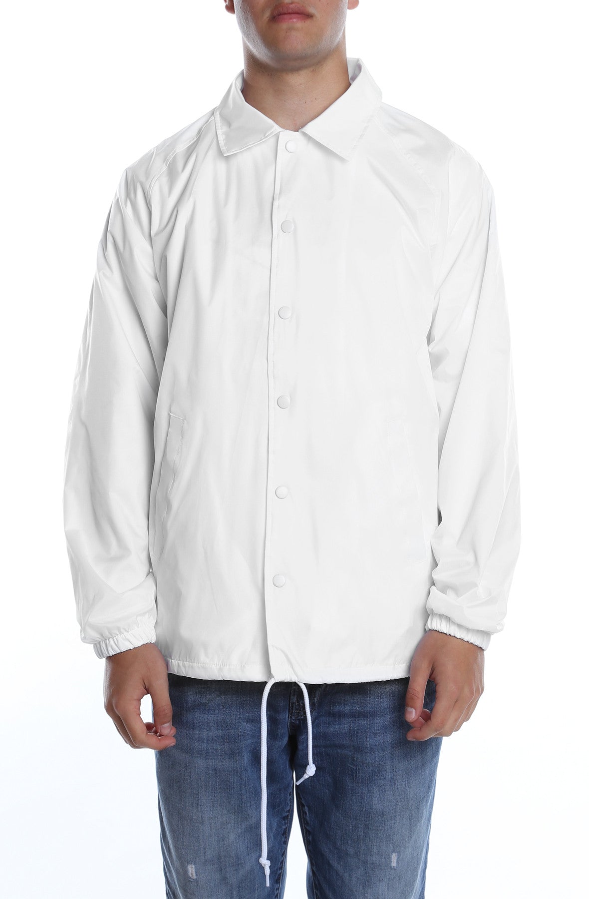 8G SHOOT COACH JACKET ホワイト Coaches Jacket White – COTTONHOOD